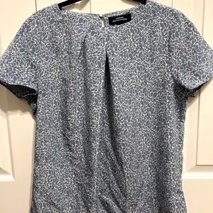 Chase Bank Uniform Blouse Floral